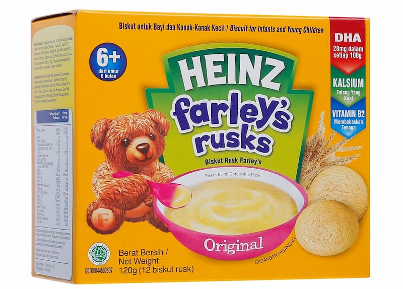 Bánh ăn dặm Heinz. (Ảnh: Internet)
