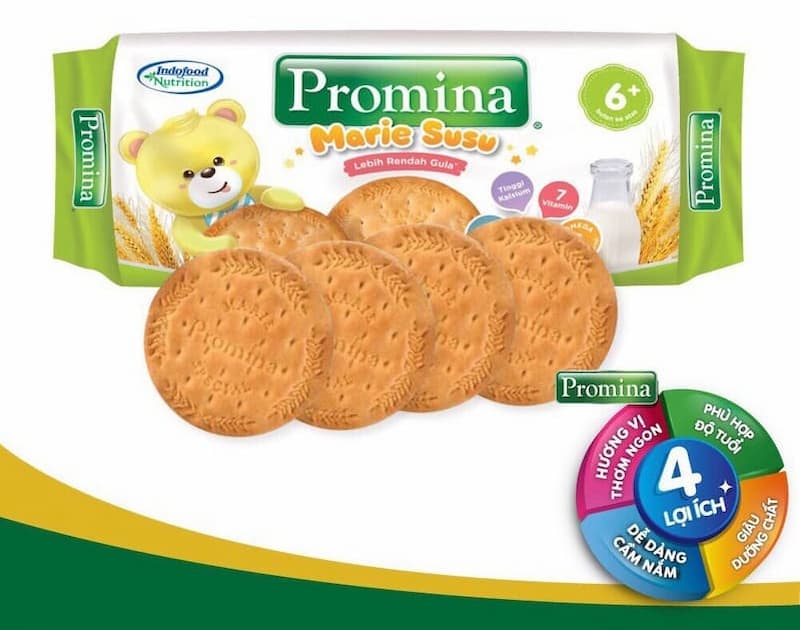 Bánh ăn dặm cho bé Promina. (Ảnh: Internet)