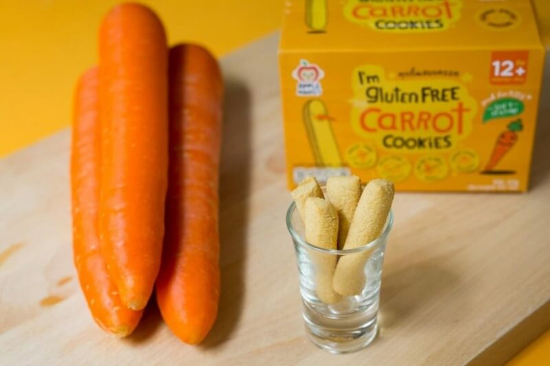 Bánh ngón tay gluten free vị cà rốt. (Ảnh: Sưu tầm Internet)