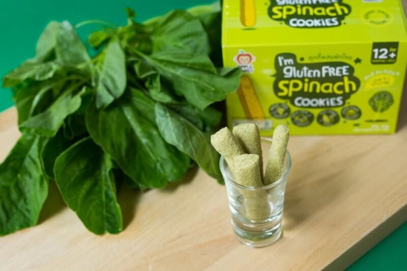 Bánh ngón tay gluten free vị rau bina. (Ảnh: Sưu tầm Internet)