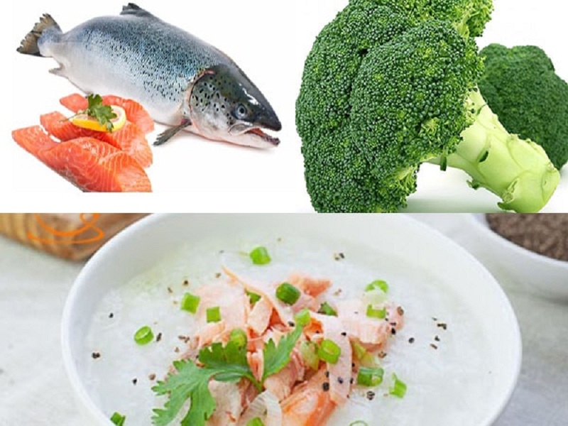 Nguyên liệu làm món cá hồi bông cải xanh. (Ảnh: Sưu tầm Internet)