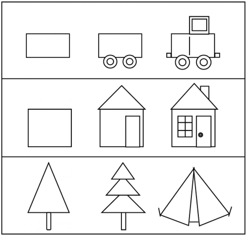 Dạy bé làm quen với những hình khối cơ bản. (Ảnh: Sưu tầm internet)
