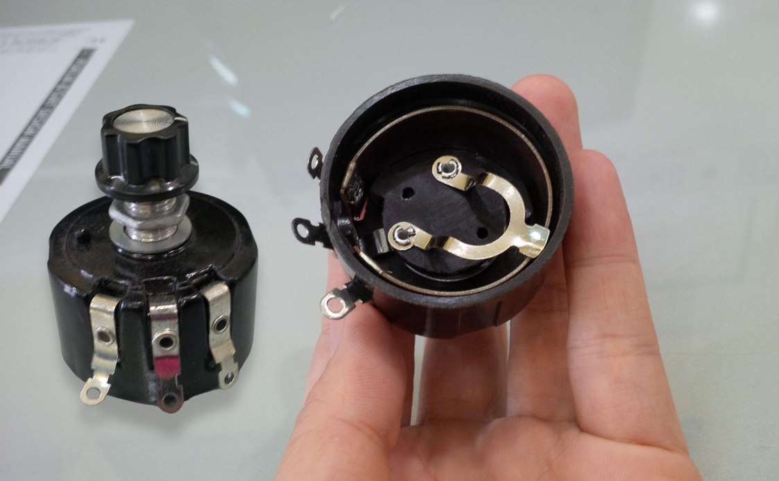 Hình ảnh biến trở dây cuốn. (Ảnh: Sưu tầm Internet)