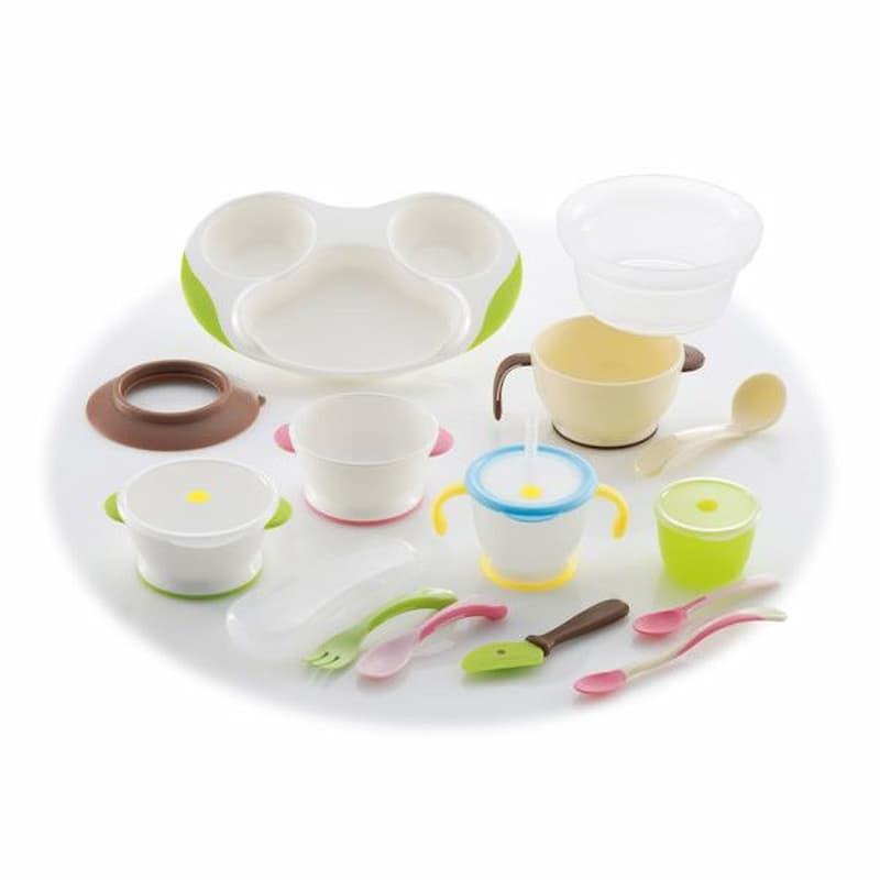 Bộ bát ăn dặm ROCOU cho bé. (Ảnh: sưu tầm internet)