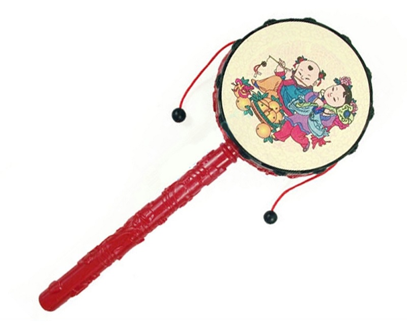 Bộ đồ chơi Trống gỗ lắc tay truyền thống cho trẻ. (ảnh: Sưu tầm internet)