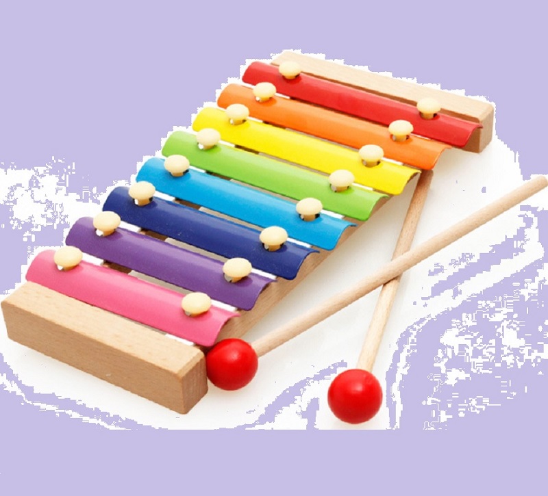 Đàn gỗ nhiều màu cho trẻ. (Ảnh: Sưu tầm internet)