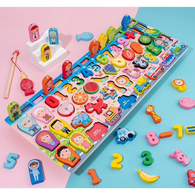 Bộ ghép số thông minh bằng gỗ cho bé. (Ảnh: Sưu tầm internet)