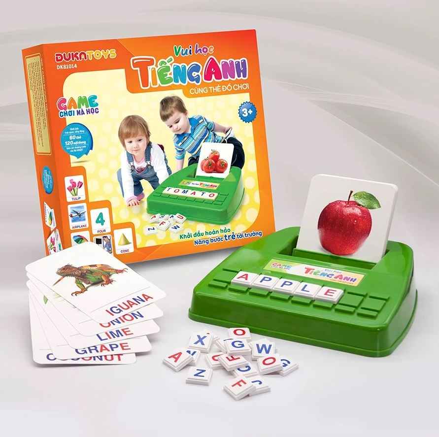 Duka Toys là bộ đồ chơi tiếng Anh được nhiều ba mẹ có con từ hai tuổi tin chọn. (Ảnh: Sưu tầm Internet)