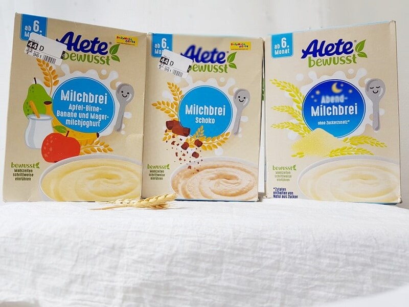 Bột ăn dặm Alete có giá thành phải chăng. (Ảnh: Sưu tầm Internet)