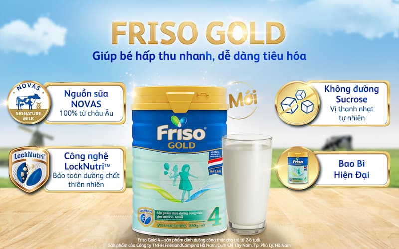 Bột ăn dặm Friso Gold. (Ảnh: sưu tầm internet)