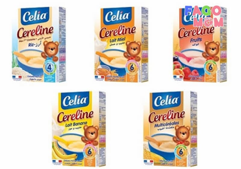 Bột ăn dặm Celia Pháp. (Ảnh: sưu tầm internet)