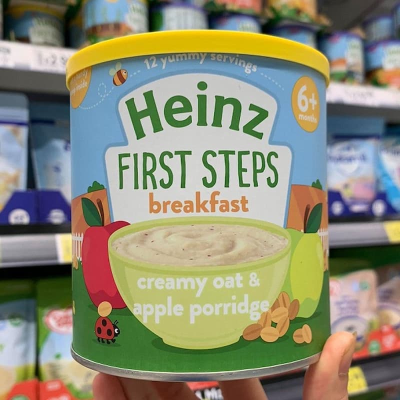 Bột ăn dặm yến mạch Heinz. (ảnh: sưu tầm internet)