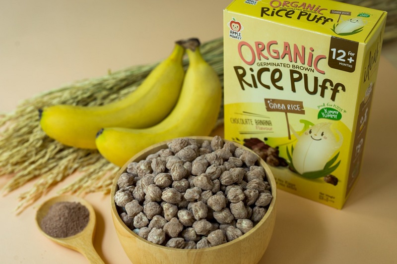 Bánh mầm gạo lứt Organic, vị chuối và chocolate. (Ảnh: Sưu tầm Internet)