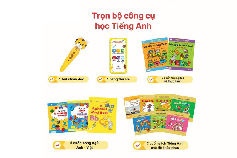 Trọn bộ công cụ học tiếng Anh, tiếng Việt cho bé 0-10 tuổi