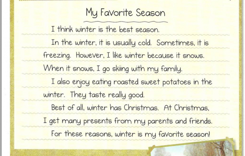 My favorite season sẽ giúp trẻ có nhiều từ vựng để nói về cảm nghĩ, tâm trạng, sở thích của mình bằng tiếng Anh. (Ảnh: Sưu tầm Internet)