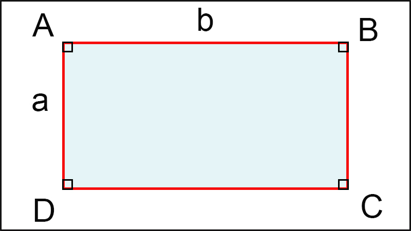 Đặc điểm hình chữ nhật trong toán học. (Ảnh: Sưu tầm internet)