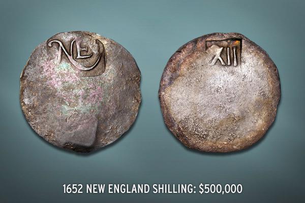 Đồng shilling New England. (Ảnh: Sưu tầm internet)