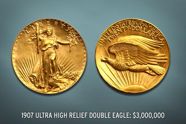 Đồng xu vàng Ultra-High-Relief Double Eagle. (Ảnh: Sưu tầm internet)