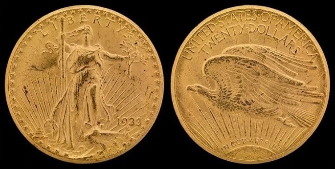 Tiền xu "Double Eagle" Saint-Gaudens quý hiếm. (Ảnh: Sưu tầm internet)
