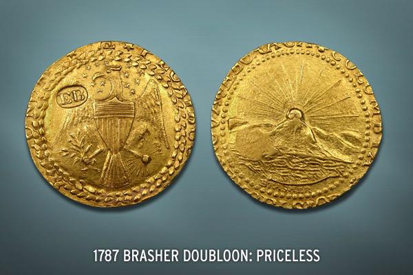 Đồng Brasher Doubloon. (Ảnh: Sưu tầm internet)