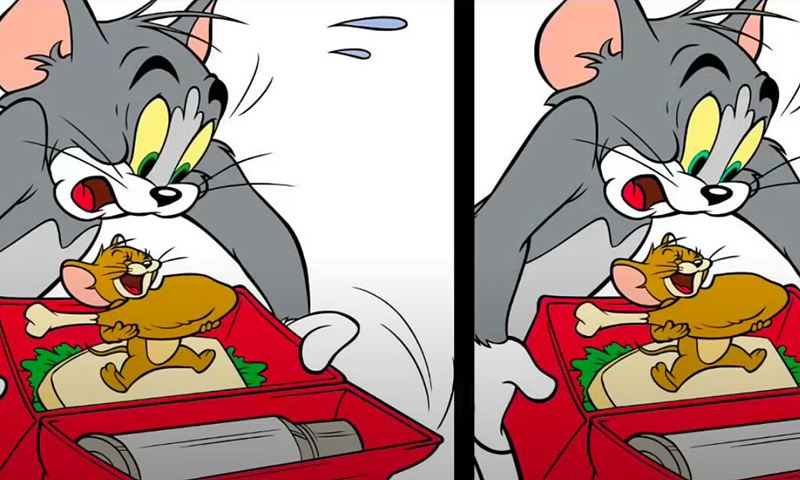 Trò chơi tìm điểm khác nhau. (Ảnh: Internet)