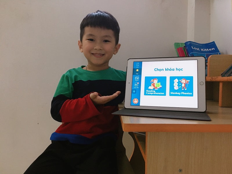 Bé Nguyên Khang - Học viên của Monkey. (Ảnh: Monkey)