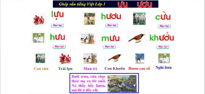 Nhiều bé thường nhầm lẫn giữa chữ ưu và ươu. (Ảnh: 360do.vn)