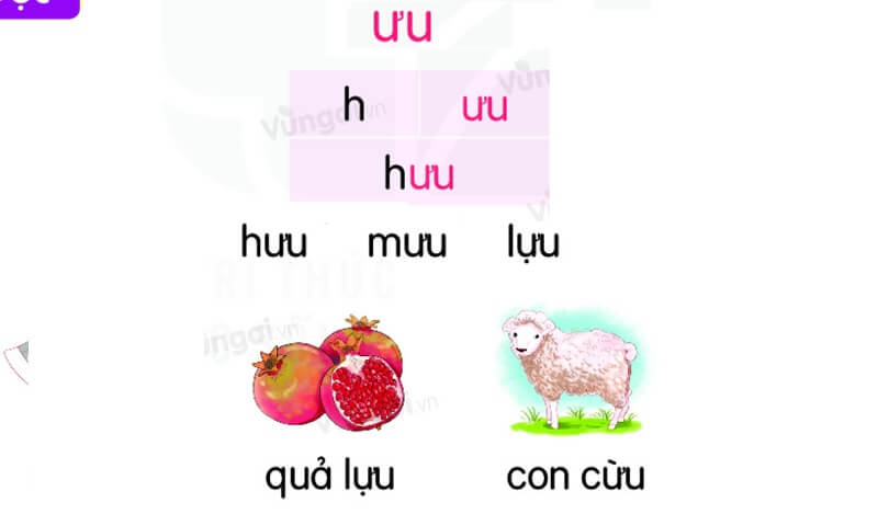 Nên lấy hình ảnh trực quan để giúp bé học đánh vần dễ hiểu. (Ảnh: Vungoi)