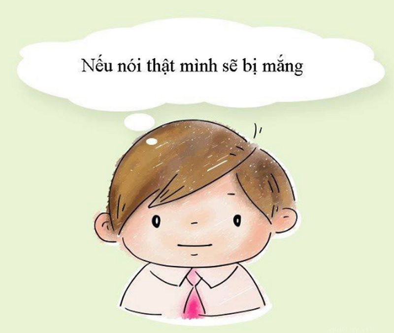 Có nhiều nguyên nhân khiến trẻ phải nói dối và thành thói quen. (ảnh: Sưu tầm internet)