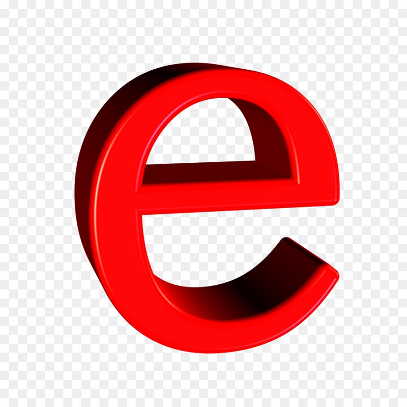 Chữ e thường được tạo nên từ những nét cong. (Ảnh: Sưu tầm internet)