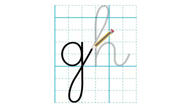 Cách viết chữ gh. (Ảnh: Sưu tầm internet)