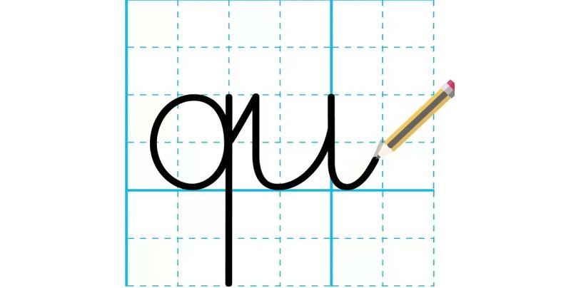 Cách viết chữ qu. (Ảnh: Sưu tầm internet)