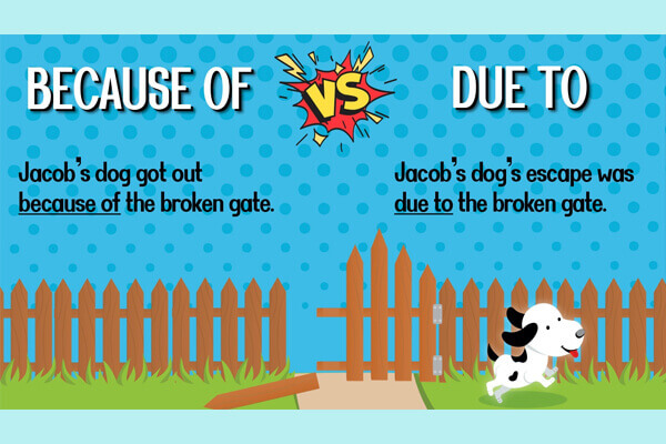 Cần sử dụng due to và because of đúng với cấu trúc. (Ảnh: Sưu tầm internet)