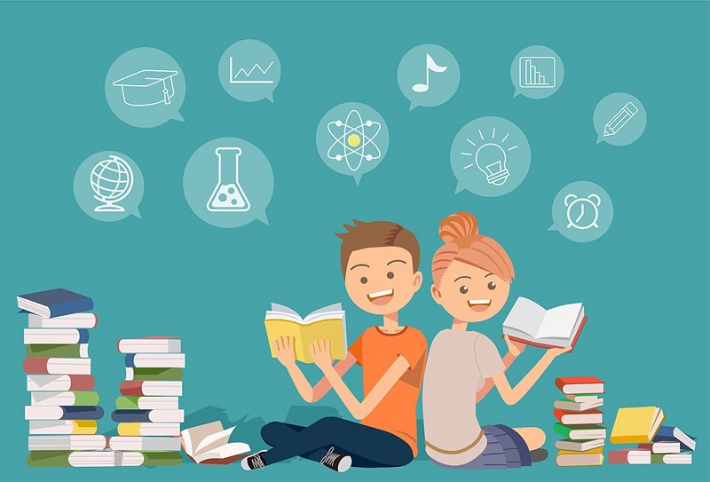 A variety of learning materials is essential when studying English grammar. (Image: Collected from the Internet)