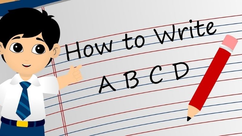 Cách học viết tiếng Anh cho trẻ mới bắt đầu. (Ảnh: Sưu tầm Internet)