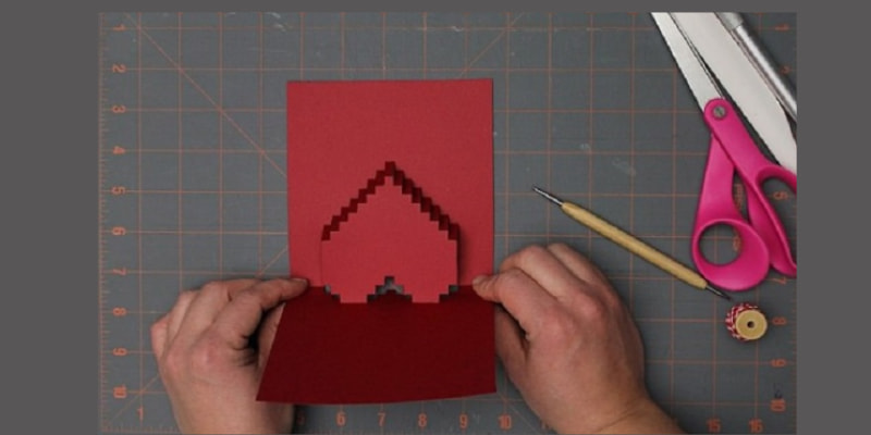 Đẩy hình trái tim đã dọc lên trên. (Ảnh: Sưu tầm Internet)