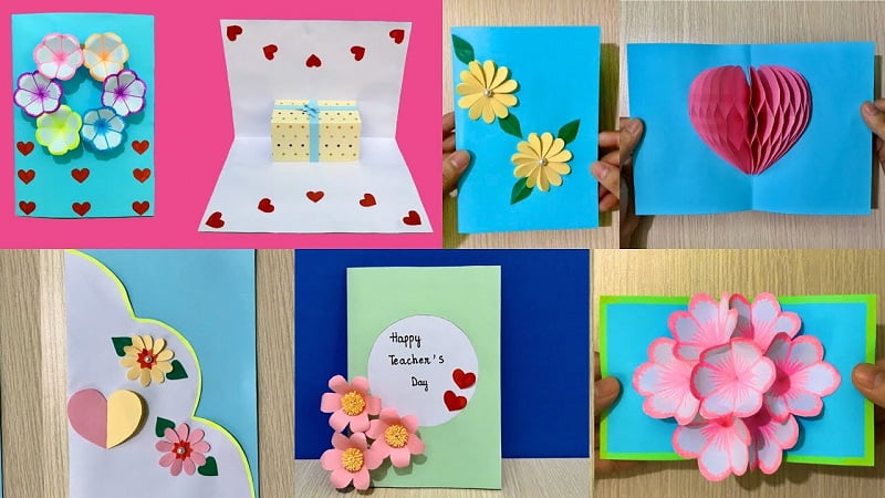 Mẫu tham khảo cách làm thiệp 3D 20/11 đơn giản số 3. (Ảnh: Sưu tầm Internet)