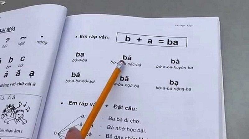 Hướng dẫn cách phát âm, ghép từ trong tiếng Việt. (Ảnh: Youtube)