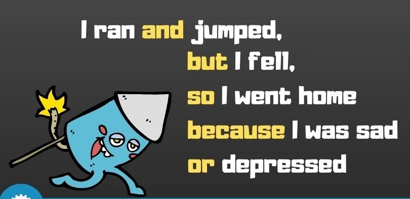 Cần sử dụng các từ and, but, so, or hợp lý. (Ảnh: Sưu tầm internet)