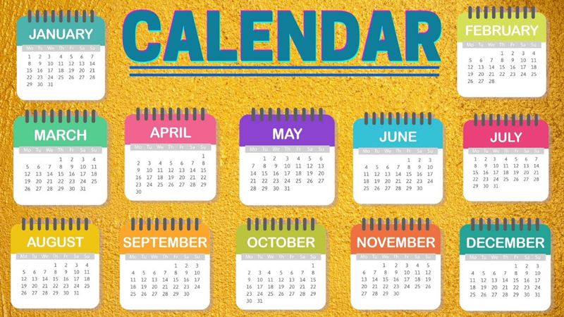 Bài tập về thứ ngày tháng trong tiếng Anh. (Ảnh: Internet)