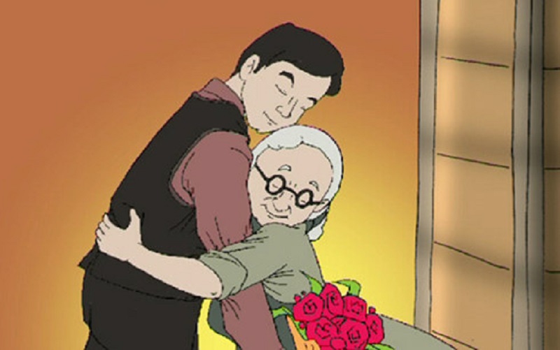 Câu chuyện “Bông hồng cho mẹ”. (Ảnh: Sưu tầm Internet)