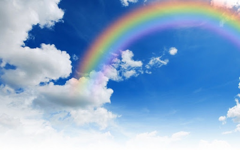 Cầu vồng là đại diện của sự hòa bình giữa các màu trong tự nhiên. (Ảnh: Sưu tầm Internet)