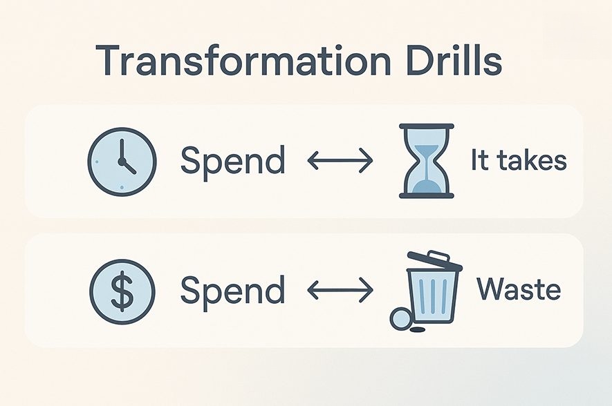 Tr&aacute;nh nhầm lẫn spend với những cấu tr&uacute;c c&acirc;u kh&aacute;c (Ảnh: Sưu tầm internet)
