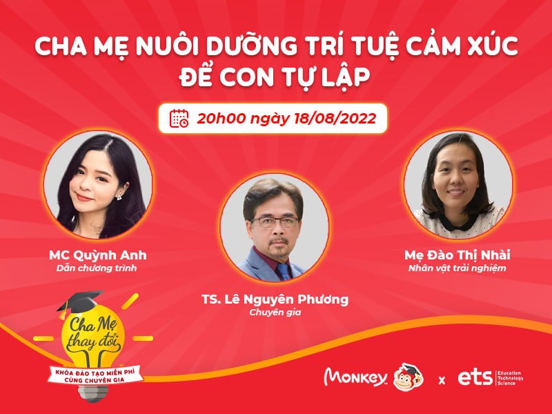 Khóa đào tạo miễn phí: “Cha mẹ nuôi dưỡng trí tuệ cảm xúc để con tự lập”