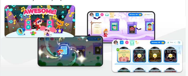 Trẻ được học với giao diện hiện đại, lộ trình rõ ràng (Ảnh: Monkey)