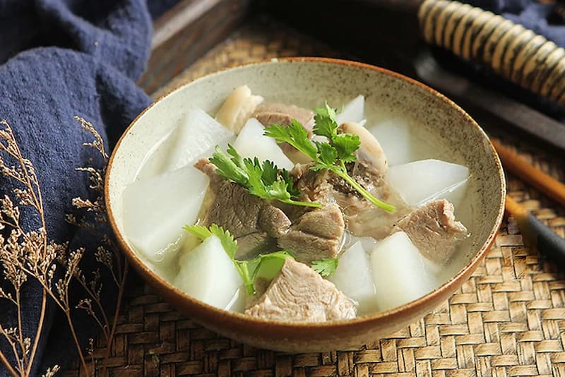 Canh củ cải. (Ảnh: sưu tầm internet)