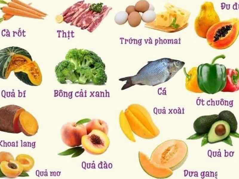 Một số thực phẩm nên cho trẻ sinh non ăn dặm. (Ảnh: sưu tầm internet)