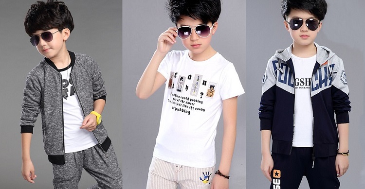 Chọn quần áo cho bé trai 10 tuổi có phong cách thoải mái, năng động. (Ảnh: Sưu tầm internet)