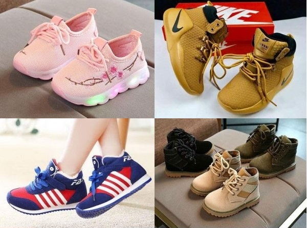 Mẫu giày của bé gái có đa dạng chủng loại. (Ảnh: Sưu tầm internet)