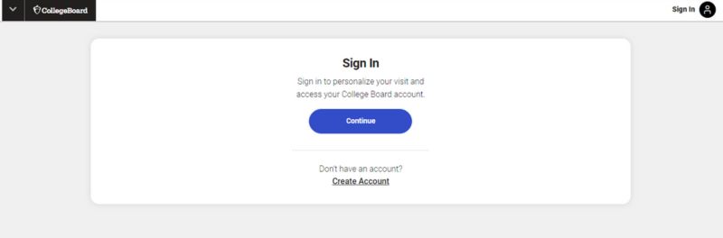 Đăng kí thi SAT. (Ảnh: Chụp màn hình)